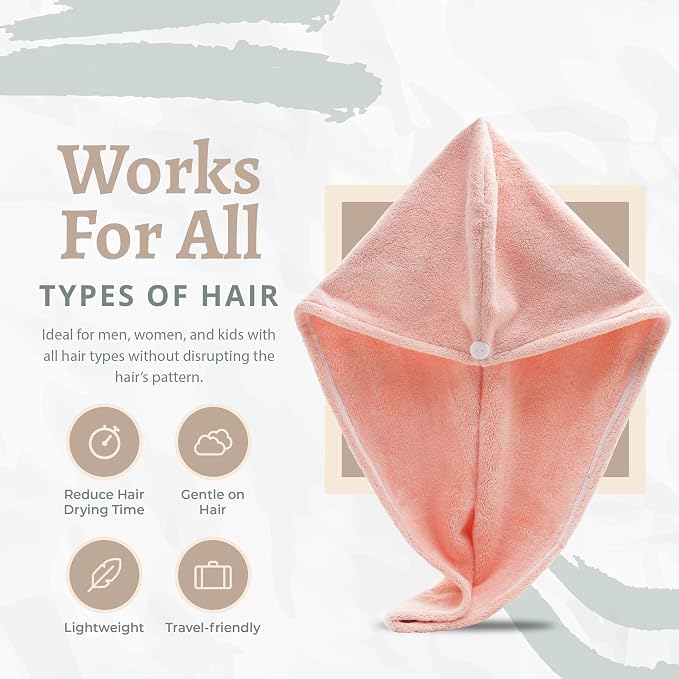 Microfiber Hair Towel Wrap - Image 2