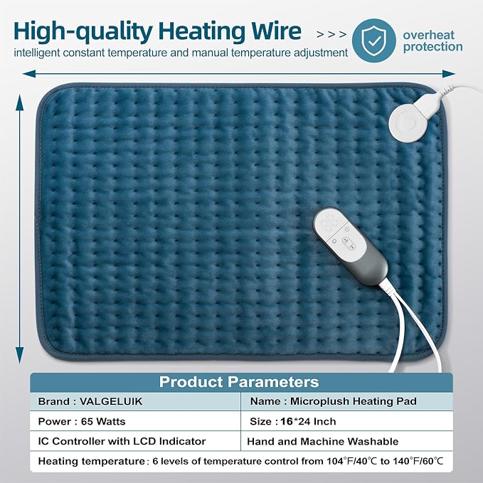 XX-Large Heating Pad for Back Pain Relief, Shoulder & Cramps - Image 9