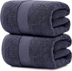 White Classic Luxury Soft Navy Bath Sheet Towels by WhiteClassic
