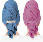2-Pack Women's Microfiber Hair Towel Wrap by YHPDYL