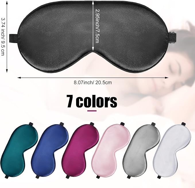 Tarpop 12 Pcs Silk Sleep Eye Mask - Image 2