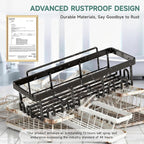 Veken 5-Pack Rustproof & Waterproof Shower Caddy 5-Pack, No Drilling Adhesive - Image 4