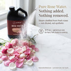 Naturevibe Botanicals Pure Rose Water Toner 32 oz Hydrating Facial Mist & Hair - Image 3