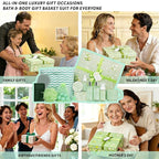 30 Pcs Spa Gifts for Women & Men, Bergamot Jasmine Bath & Body Gift Basket - Image 3