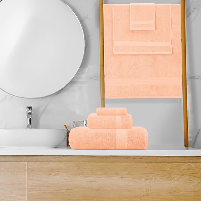 GLAMBURG Ultra Soft 8-Piece Towel Set - Image 4