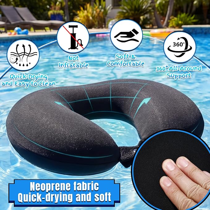 Sieral 2 Pack Neoprene Swim Collar Float, 14.2 x 10.2 x 3.5 Inch Non-Inflatable - Image 4