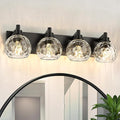 Bathroom Light Fixtures Over Mirror, 4-Light Modern Sconces Wall Lighting by Metwet