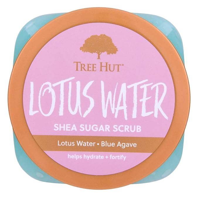 Tree Hut Lotus Water Shea Sugar Scrub, Exfoliating, Hydrating & Moisturizing - Image 2