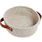 ABenkle Small Storage Basket, Mini Cotton Rope Storage Bin, Cute Tiny Shelf by ABenkle