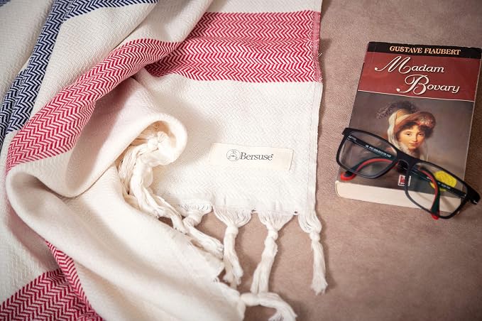 Bersuse 100% Cotton Aspendos XL Throw Blanket - Image 9