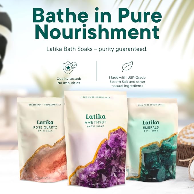 Latika Geode-Inspired Bath Soak Set of 3 - Image 2