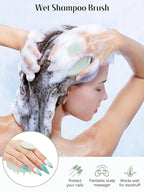 HEETA Scalp Massager Hair Growth, Soft Silicone Scalp Scrubber Shampoo Brush - Image 3