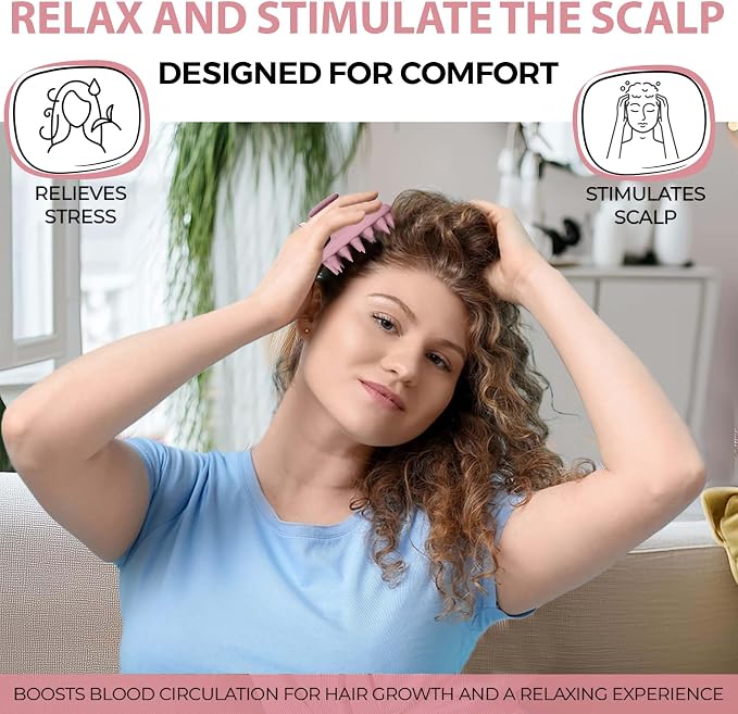 Fiora Naturals Scalp Massager Shampoo Brush - Image 5