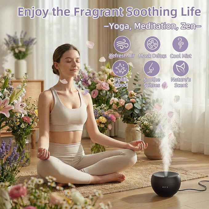 Essential Oil Diffuser, Small Ultrasonic Aromatherapy Diffuser - Image 4