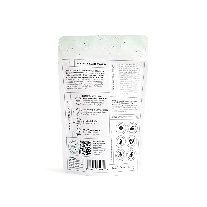Bathorium Northern Sage Recovery Crush, Revitalizing Bath Soak, Dead Sea & - Image 3