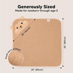 KeaBabies Hooded Baby Towel for Newborn - Image 4