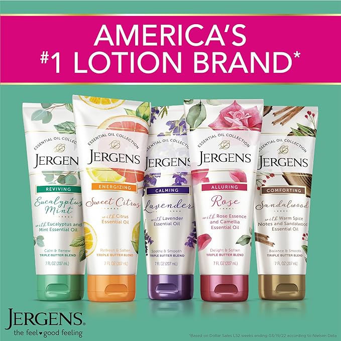 Jergens Lavender Body Butter Hand and Body Lotion, Moisturizer - Image 6