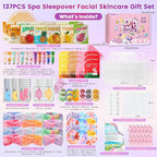 137 PCS Spa Party Supplies For Girls, Include Face Mask, Bath Bombs, Hand Cream - Image 2