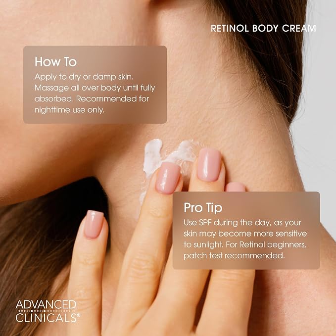 Advanced Clinicals Retinol Body Lotion & Face Moisturizer | Visible Anti Aging - Image 7