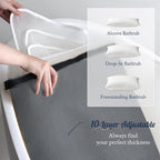 Luxury Bath Pillow for Bathtub, Soft & Comfortable Head Neck & Back Support - Image 5