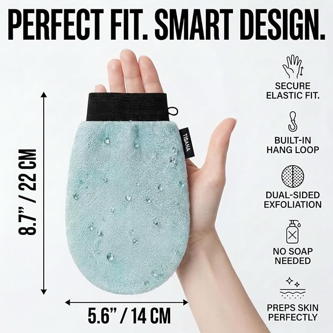 Exfoliating Glove for Shower – Dual-Sided Scrubber Mitt – Deep Exfoliation - Image 7