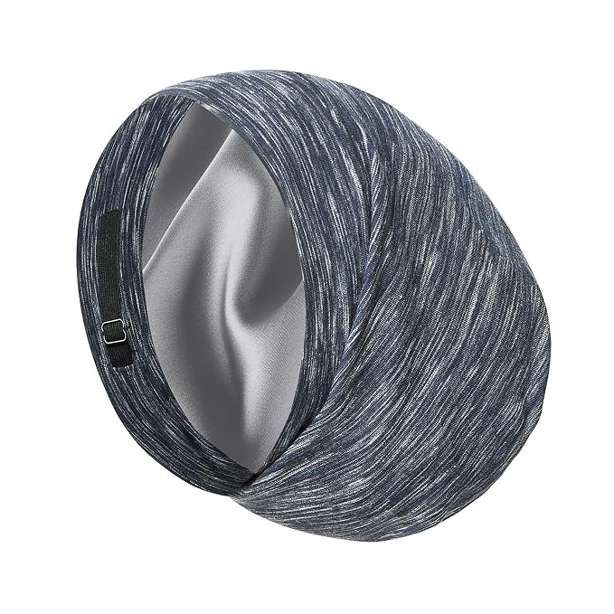 Satin Bonnet Silk Lined Sleep Cap- Adjustable Hair Cover by Blueelf