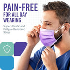 Medtecs Face Mask Disposable – Available in 50 & 2, 3-Ply Breathable, Soft Fit - Image 2