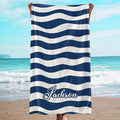JML Custom Beach Towel with Name, Personalized Microfiber Beach Towel with Name by JML