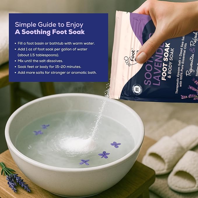 FOOT CURE Tea Tree Oil & Soothing Lavender Foot Soak - Image 8