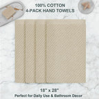 VOOVA & MOVAS Taupe Hand Towels - Image 4