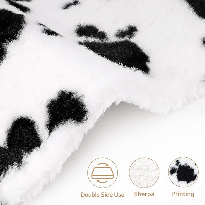 Cow Print Heating Pad for Back Period Cramps Neck Shoulder Pain Relief - Image 2