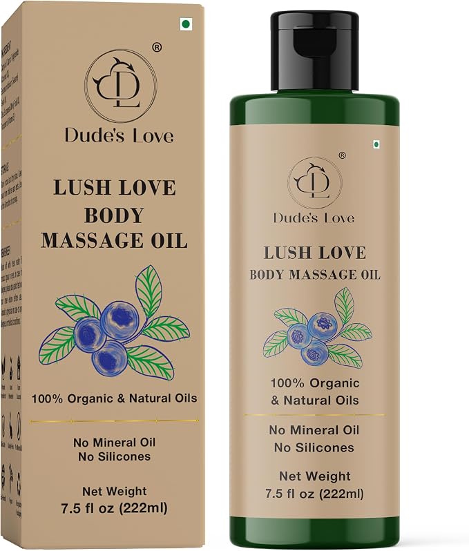 Lush Love Massage Oil | Lime & Juniper Berry Essential Oils | 100% Natural & by DudesLove