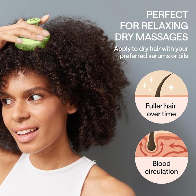 Silicone Scalp Scrubber for Dandruff – Serum, & Hair Oil Applicator – Scalp - Image 4