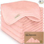 6-Pack Baby Washcloths – Soft Absorbent Viscose from Bamboo Washcloths by KeaBabies