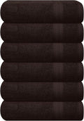GLAMBURG Ultra Soft 6-Piece Hand Towel Set 16x28-100% Ringspun Cotton by GLAMBURG