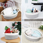 ABenkle Small Basket with Handles, Boho Decorative Rope Woven Dog Cat Toy - Image 8