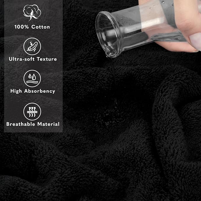 American Soft Linen 35x70 Jumbo Large Bath Towel, 600 GSM 100% Cotton Turkish - Image 4