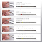 MelodySusie 10pcs Nail Drill Bits Set, 3/32 Inch Diamond Cuticle Nail Bits Kit - Image 4