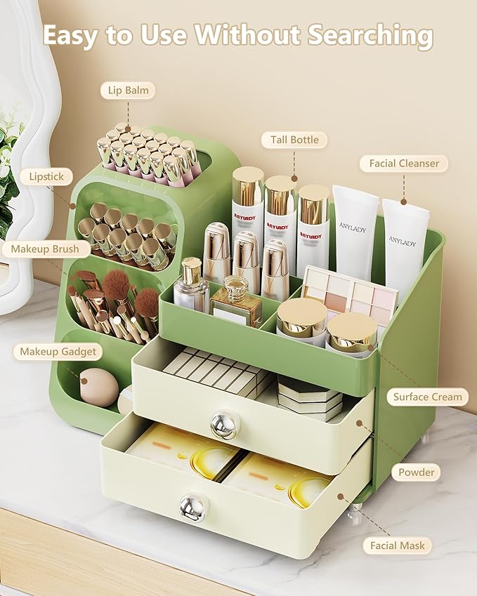 Anylady Large Capacity Makeup Organizer Countertop - Image 3