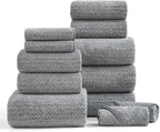 Ultra Soft Bath Towel Set, 12 Piece Family Bathroom Towels Set by BEDDING