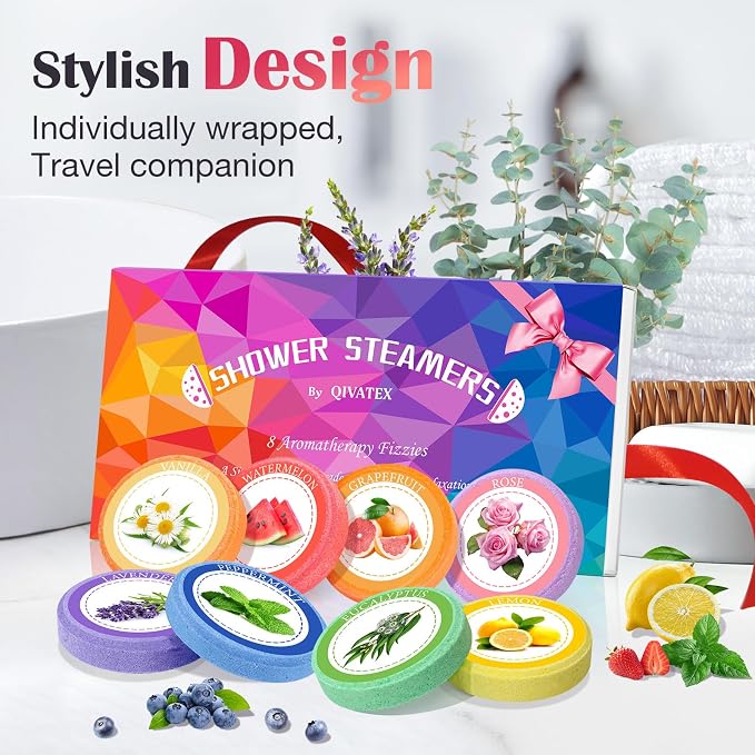 Qivatex Shower Steamers Aromatherapy, Mothers Day Gifts - Image 8