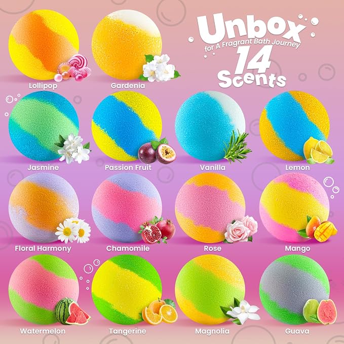 Bath Bombs for Kids with Surprise Inside, 28 Fun Fizzy Shower Bombs with Land & - Image 6