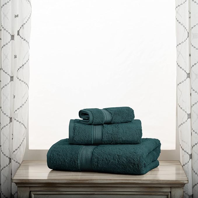 Superior Egyptian Cotton Pile 3 Piece Towel Set, Includes 1 Bath, 1 Hand - Image 2
