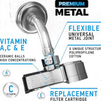 AquaHomeGroup - Filtered Shower Head Chrome & 2 x cartridges - Image 3