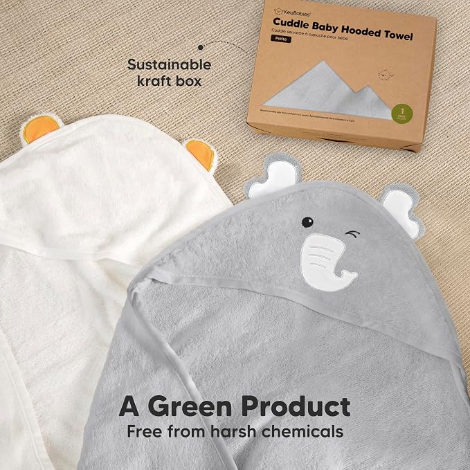 KeaBabies Hooded Baby Towel for Newborn - Image 8