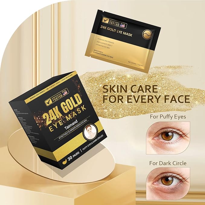 Under Eye Patches, 24K Gold Under Eye Mask - Image 4