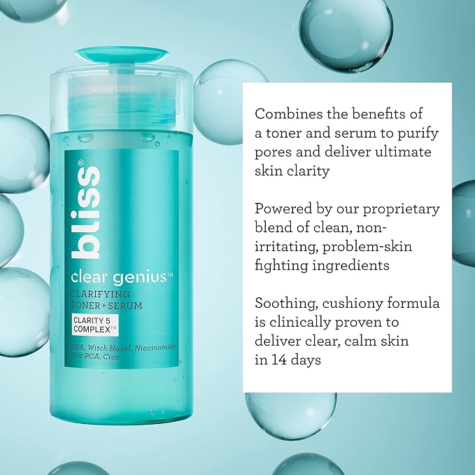 Bliss Clear Genius Clarifying Toner + Serum - Image 7