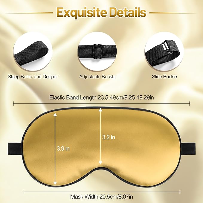 Sleep Mask, Silk Eye Mask for Sleeping - Image 3