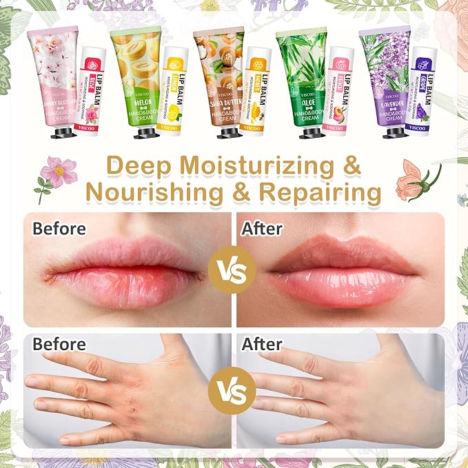 VISCOO 80 Sets Hand Cream and Lip Balm Bulk Set, Mothers Day Gifts, Teacher - Image 4