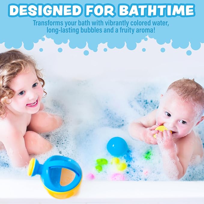 Tub Works® Magical Kids Bubble Bath, Variety 12 Pack | Creates Colorful Water & - Image 2